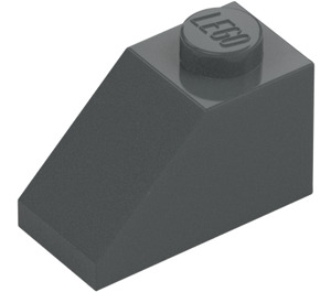 LEGO Dark Stone Gray Slope 1 x 2 (45°) (3040 / 6270)