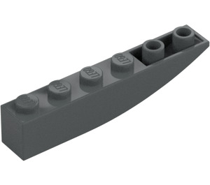 LEGO Dark Stone Gray Slope 1 x 6 Curved Inverted (41763 / 42023)