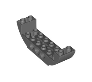 LEGO Dark Stone Gray Slope 2 x 8 x 2 Curved Inverted Double (11301 / 28919)
