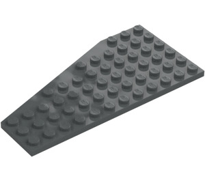 LEGO Dark Stone Gray Wedge Plate 6 x 12 Wing Right (30356)