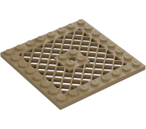 LEGO Plate 8 x 8 with Grille (Hole in Center) (4047 / 4151)