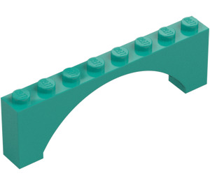 LEGO Arch 1 x 8 x 2 Raised, Thin Top without Reinforced Underside (16577 / 40296)