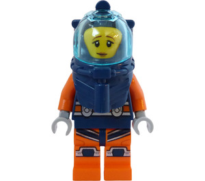 LEGO Deep Sea Diver with Helmet - Female Minifigure