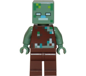 LEGO Drowned Zombie Minifigure