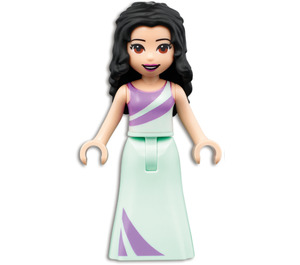 LEGO Emma with Lavender and Aqua Dress Minifigure