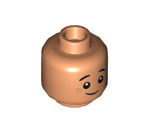 LEGO Minifigure Head with Decoration (Recessed Solid Stud) (1415 / 3626)