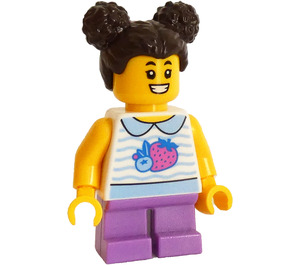 LEGO Girl with Striped Sweater with Lavender Legs Minifigure