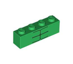 LEGO Brick 1 x 4 with Hulks abs (3010 / 33605)