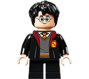 LEGO Harry Potter with Gryffindor Robe Open and Short Legs (Grin / Scared) Minifigure