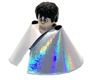 LEGO Harry Potter with Gryffindor Robe Open and Short Legs with Invisibility Cloak Minifigure