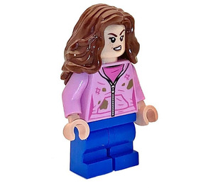 LEGO Hermione Granger with Bright Pink Jacket with Stains (Angry / Scared) Minifigure