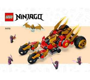 LEGO Kai's Golden Dragon Raider  Set 71773 Instructions