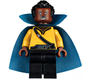 LEGO Lando Calrissian with Black and Dark Azure Cape and Collar Minifigure