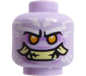 LEGO Head with White Tattoos and Smile with Tusks (Recessed Solid Stud) (3626)