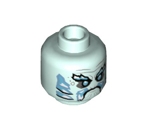 LEGO Light Aqua General Vex Minifigure Head (Recessed Solid Stud) (3626 / 45023)