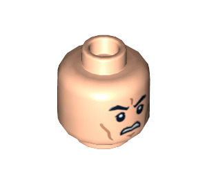 LEGO Light Flesh Angry Clone Head (Recessed Solid Stud) (3626 / 12817)