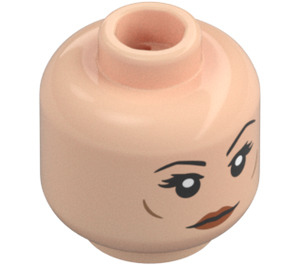 LEGO Light Flesh Female Head (Recessed Solid Stud) (3626 / 32598)