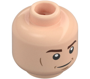 LEGO Light Flesh Minifigure Head with Smile and Grimace (Recessed Solid Stud) (3626 / 38296)