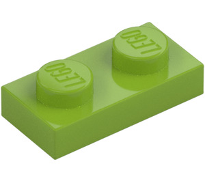 LEGO Lime Plate 1 x 2 (3023 / 28653)