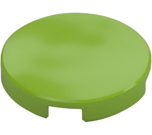 LEGO Lime Tile 2 x 2 Round with Bottom Stud Holder (14769)