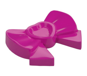 LEGO Magenta Bow with Heart and Ribbon (11618)