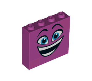 LEGO Brick 1 x 4 x 3 with Smiling Face (49311 / 52096)