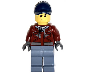 LEGO Man in Dark Red Sweatshirt Minifigure