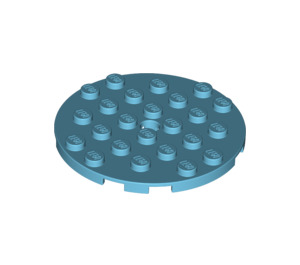 LEGO Plate 6 x 6 Round with Pin Hole (11213)