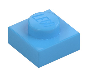 LEGO Medium Blue Plate 1 x 1 (3024 / 30008)