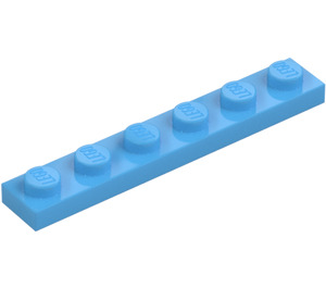 LEGO Medium Blue Plate 1 x 6 (3666)