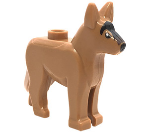 LEGO Dog - Alsatian with Black Eyes and Forehead (92586 / 93239)