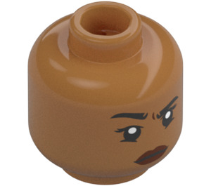 LEGO Medium Dark Flesh MJ Minifigure Head (Recessed Solid Stud) (3626 / 55058)