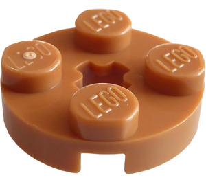 LEGO Plate 2 x 2 Round with Axle Hole (with '+' Axle Hole) (4032)