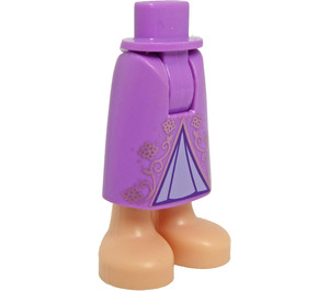 LEGO Hip with Medium Skirt with Lavender Triangle (59794)