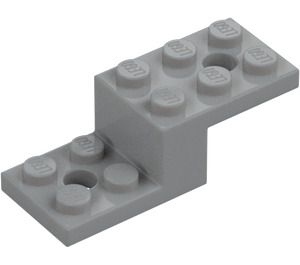 LEGO Medium Stone Gray Bracket 2 x 5 x 1.3 with Holes (11215 / 79180)