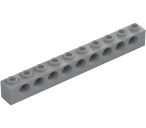 LEGO Medium Stone Gray Brick 1 x 10 with Holes (2730)