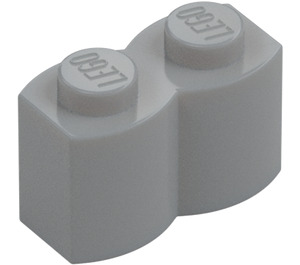 LEGO Medium Stone Gray Brick 1 x 2 Log (30136)