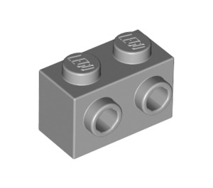 LEGO Medium Stone Gray Brick 1 x 2 with Studs on One Side (11211)