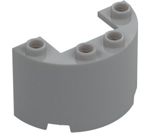 LEGO Medium Stone Gray Cylinder 2 x 4 x 2 Half (24593 / 35402)