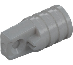 LEGO Medium Stone Gray Hinge Arm Locking with Single Finger and Axlehole (30552 / 53923)