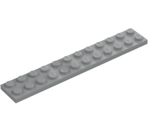 LEGO Medium Stone Gray Plate 2 x 12 (2445)