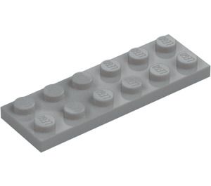 LEGO Medium Stone Gray Plate 2 x 6 (3795)