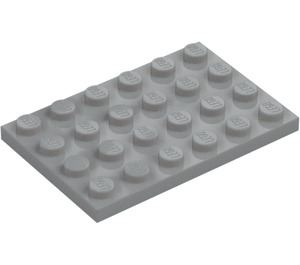 LEGO Medium Stone Gray Plate 4 x 6 (3032)