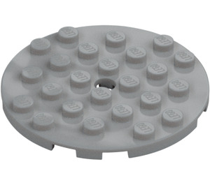 LEGO Plate 6 x 6 Round with Pin Hole (11213)