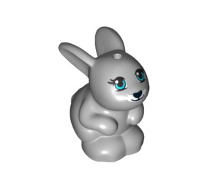 LEGO Rabbit with Black Nose and Turquoise Eyes (12883)