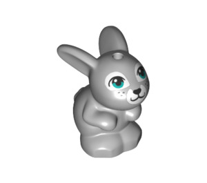 LEGO Rabbit with Turquoise Eyes and White Patches (75518)