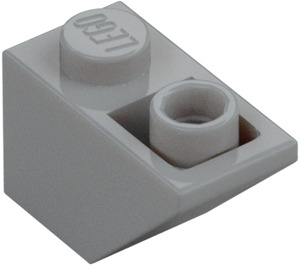 LEGO Medium Stone Gray Slope 1 x 2 (45°) Inverted (3665)