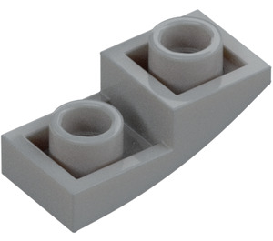 LEGO Medium Stone Gray Slope 1 x 2 Curved Inverted (24201)