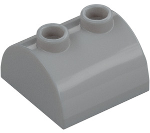 LEGO Medium Stone Gray Slope 2 x 2 Curved with 2 Studs on Top (30165)