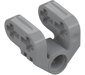 LEGO Medium Stone Gray Technic Cross Block 2 x 2 x 2 Bent 90 Split (Pin/Twin Axle) (42193 / 92907)